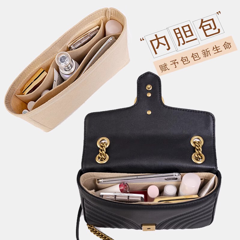 Suitable for Gucci marmont Bag Inner Bag Ultra Light Lined Mini Small Storage Support Bag Inner Bag