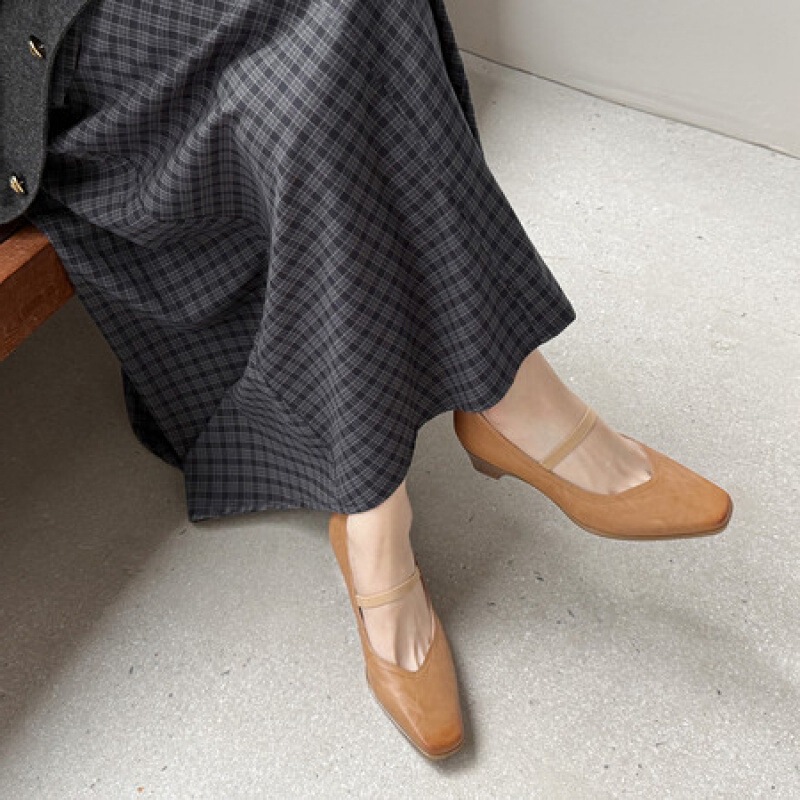 Women's Silent-Soled Comfortable and Stylish 2026 New Square-Toe Chunky Mid-Heel Mary Jane Shoes, Light-Colored Slip-On Shoes Women's Silent-Soled Comfortable and Stylish 2026 New Square-Toe Chunky Mid-Heel Mary Jane Shoes, Light-Colored Slip-On Shoes
