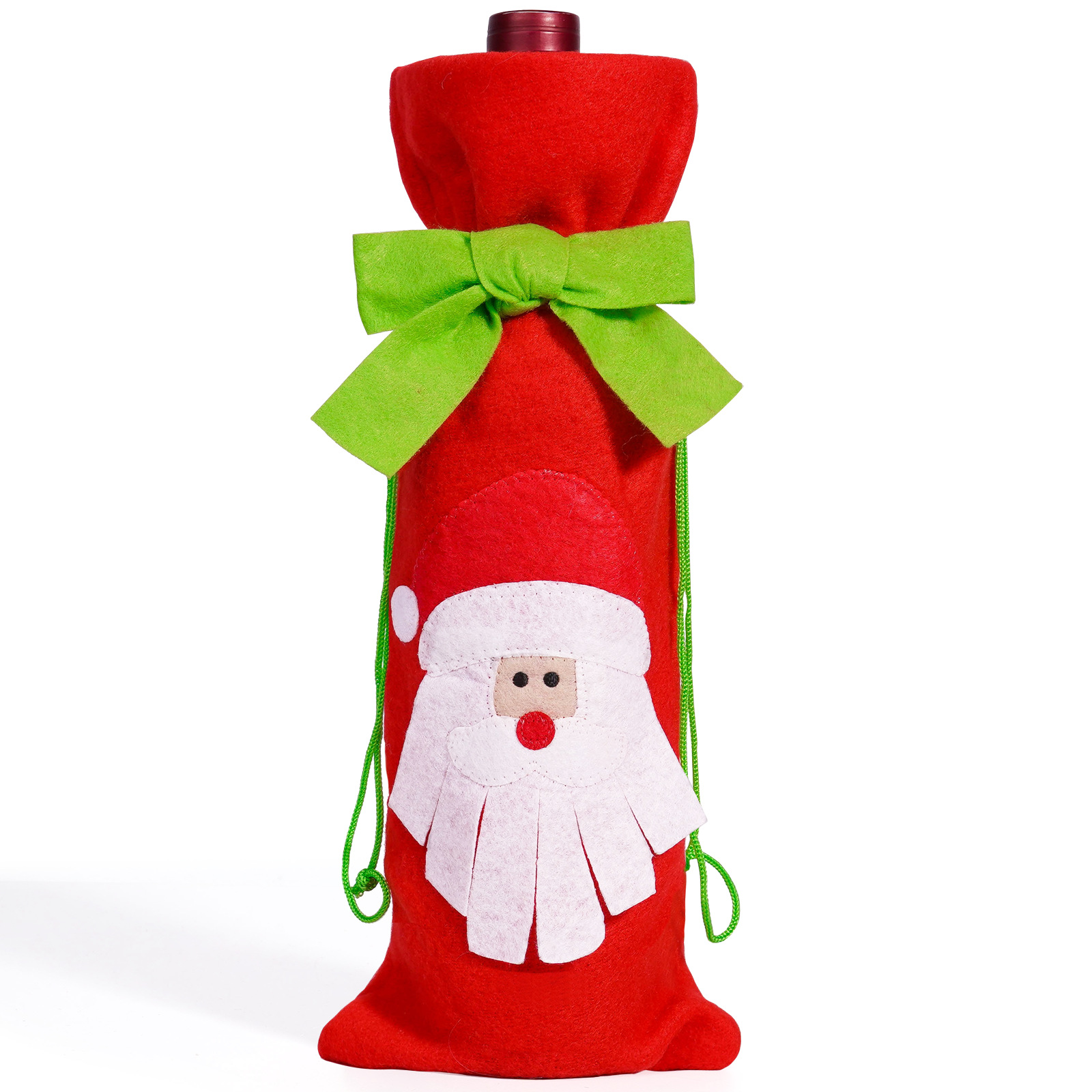 Decoraciones de Navidad transfronterizas cubierta de botellas de vino arco creativo correa de vinos set de mesa decoración de restaurantes accesorios de vino