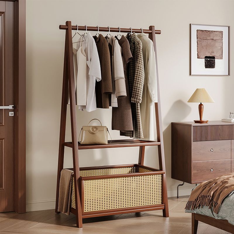 New Coat Rack, Floor-Standing Bedroom Simple Clothes Storage Rack, Household Multi-Functional Vertical Storage Clothes Rack