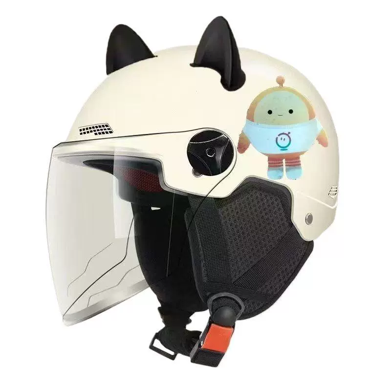 Summer electric car for boys, universal half helmet, sun protection