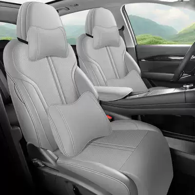 leather seat cover and all-season seat cushion, Modelə uyğun (Original) oturacaq örtükləri - silent-gray-deluxe-edition-note-the-model-year-front-row-fully-covered-rear-row-partially-covered