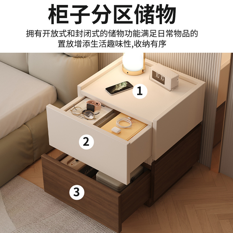 Mesa de cabezal de cama dormitorio lujoso italiano minimalista personalidad creativa cabecera baja combinación de bloques modular cabecera