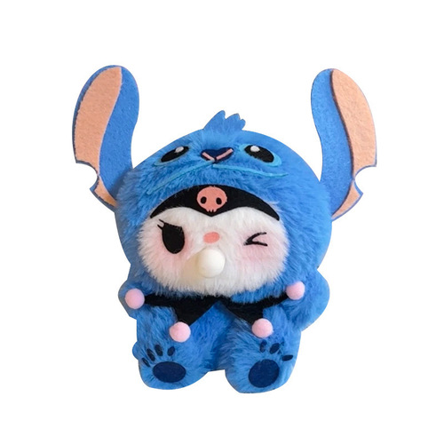Cute bubble-playing doll recording devil little K handcraft DIY birthday small gift squeaking hanging figure