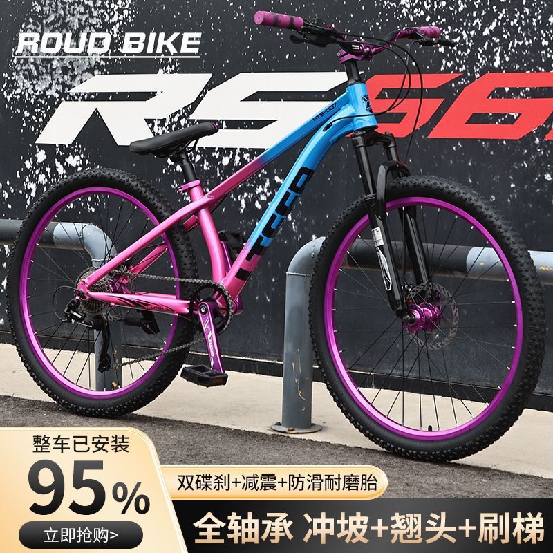 Mountain Bike Off-Road Gravel Bike with Noise-Making Hub, Street-Style Action for Teenagers and Adults, Variable Speed Bike for Male and Female Students