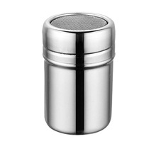 304不锈钢撒粉筒花式咖啡洒粉器细网纱式带盖可可粉胡椒粉撒粉罐