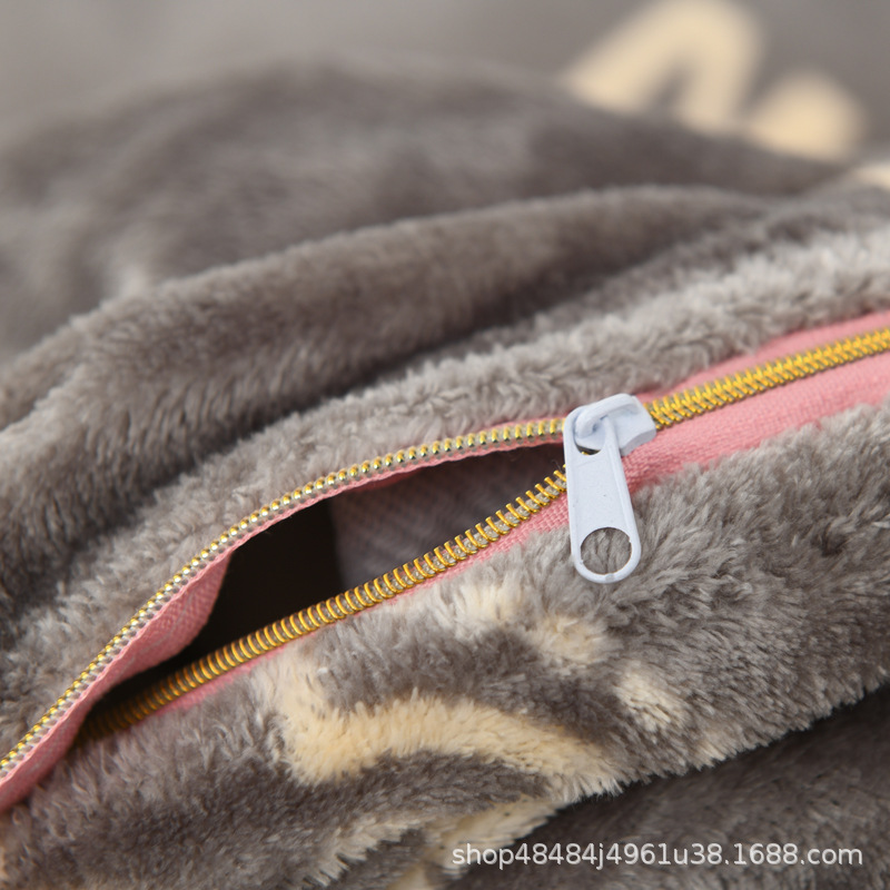 Flange edredón más edredón cubierta doble una sola pieza de lana de coral de doble cara de lana de invierno