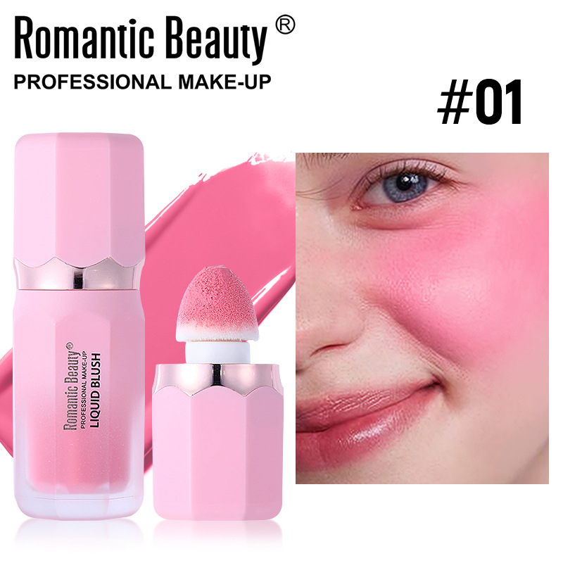 El blush líquido transfronterizo es un blush polivalente, un blush mate, un blush de color natural duradero.