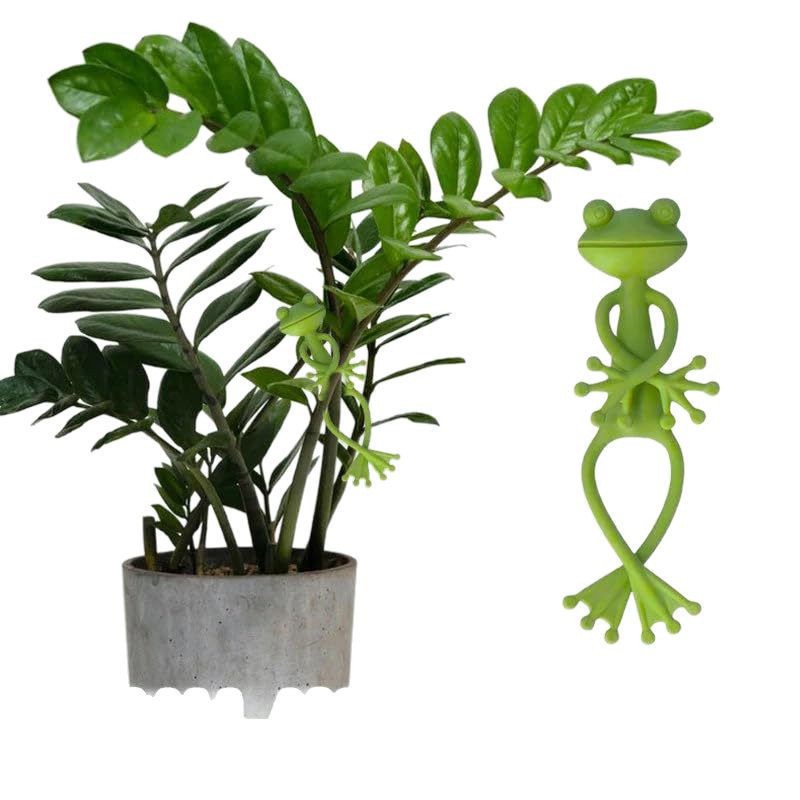 跨境 Frog Plant Stand 青蛙植物架青蛙形塑料固定装饰植物支撑架
