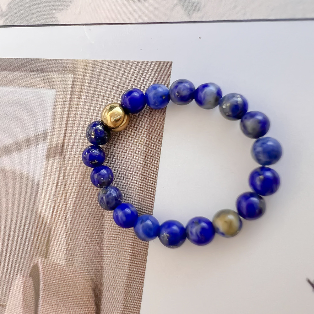 8g Weight Rings Classification Adjustable Ring Size 1 Piece Quantity Casual, Daily Occasion natural stone Material Color Block Pattern Women's Gender Beaded Design Simple Style Style Simple Style Color Block Natural Stone Beaded Rings 3