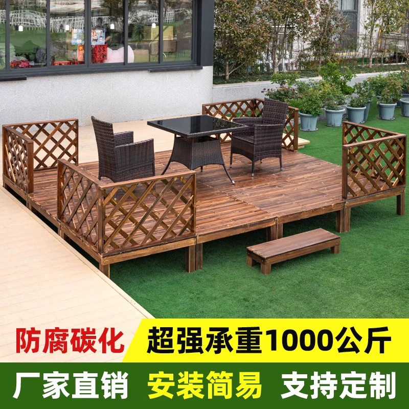 Наружное антикоррозийное деревянное напольное покрытие для террасы, сада, двора, платформы, татами, водонепроницаемое покрытие для балкона и наружных ступеней