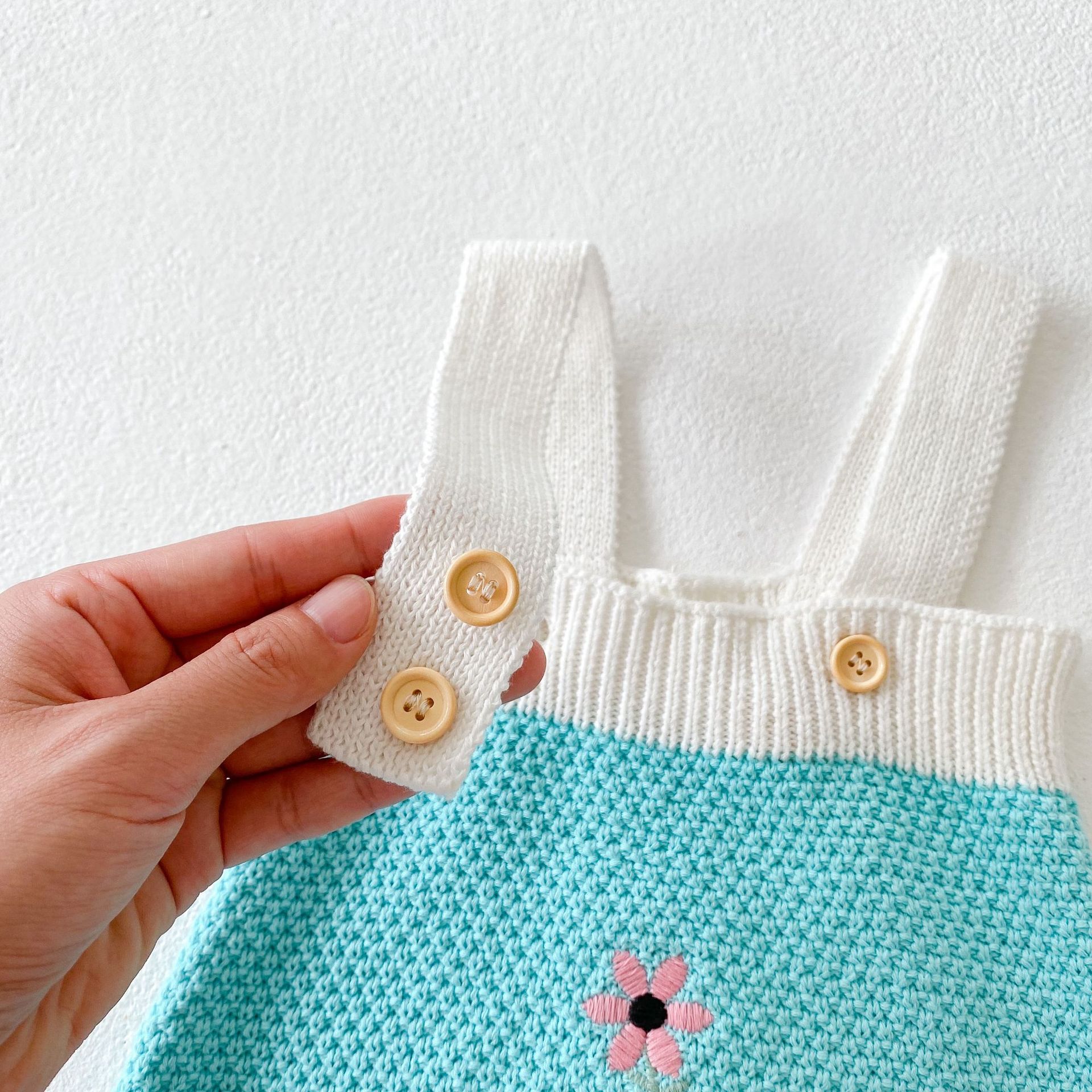 2024 frühling Herbst Kleidung Säuglings-und Kind Bestickte Baby Mädchen Strickjacke + Ha Yi Crawler Zwei Stück Set Einzel_voghion.com