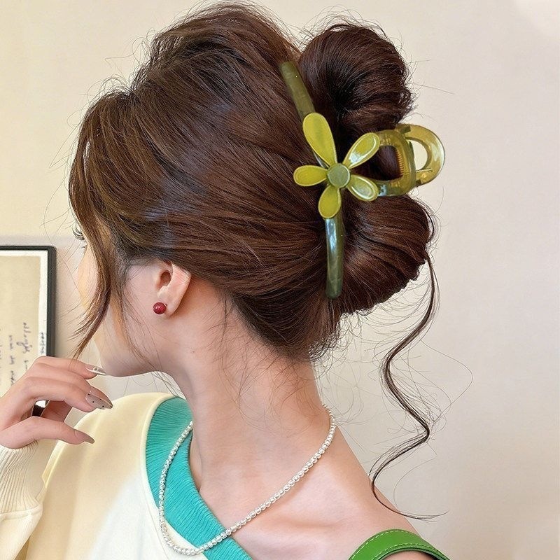 2026 nuevo clip de cabello ondulado clip de cabello de tiburón grande clip de cabello de mujer detrás de la cabeza de alta sensación clip de cabello accesorios para el cabello