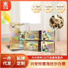 天锦兴安海拉尔白蘑礼盒150g*2盒海拉尔白蘑东北蘑菇厂家批发优选