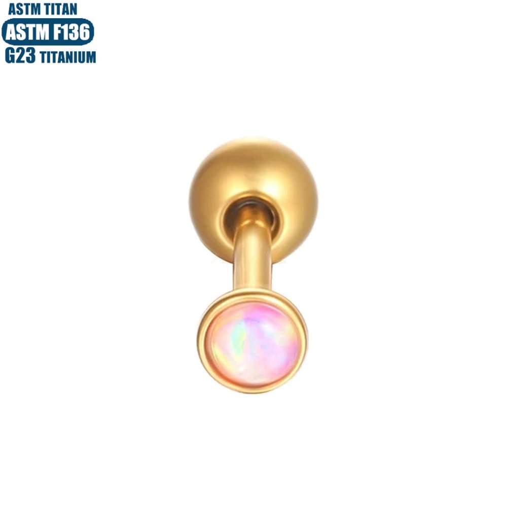 Labret piercing jewelry detail image