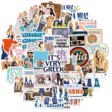 50张歌舞电影妈妈咪呀涂鸦贴纸装饰行李箱笔吉他记本防水爆款贴画