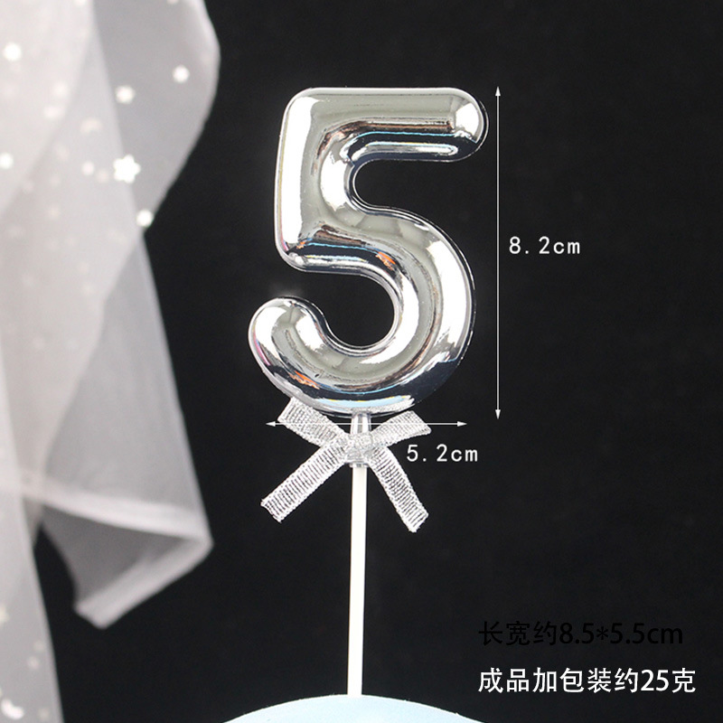 Decoración digital para pasteles 0-9, 3D oro/rosa, inserto para cumpleaños – Mayorista de Yiwu image 70