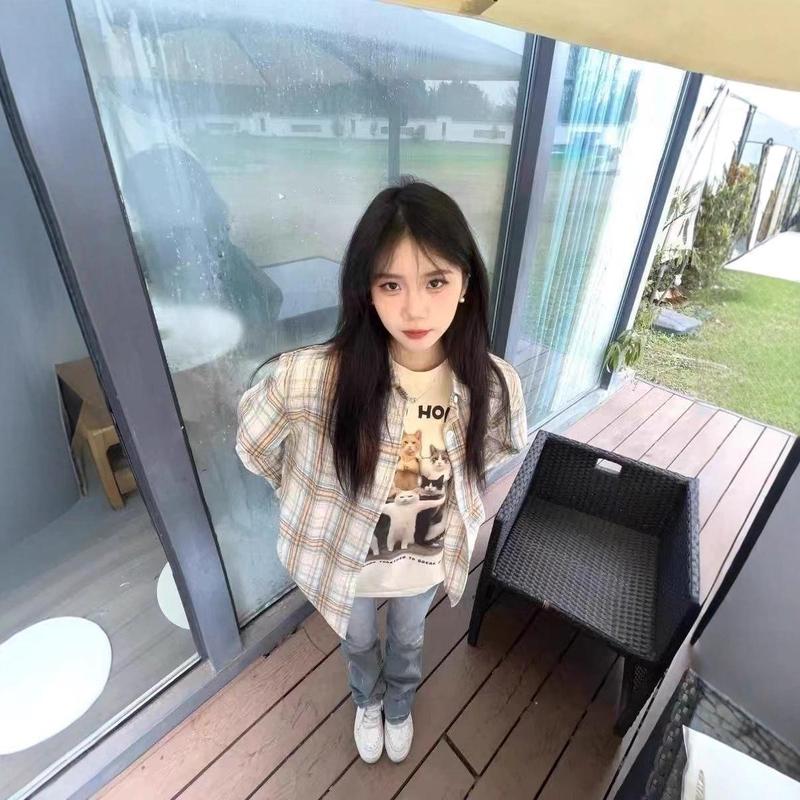 别致上衣设计感女装小众法式春装衬衣开衫2025年新款格子衬衫外套|undefined
