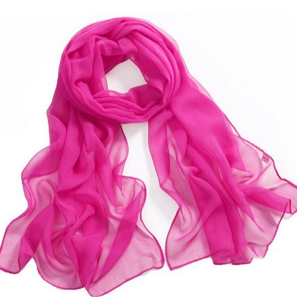 summer solid color shiffon beach scarf
