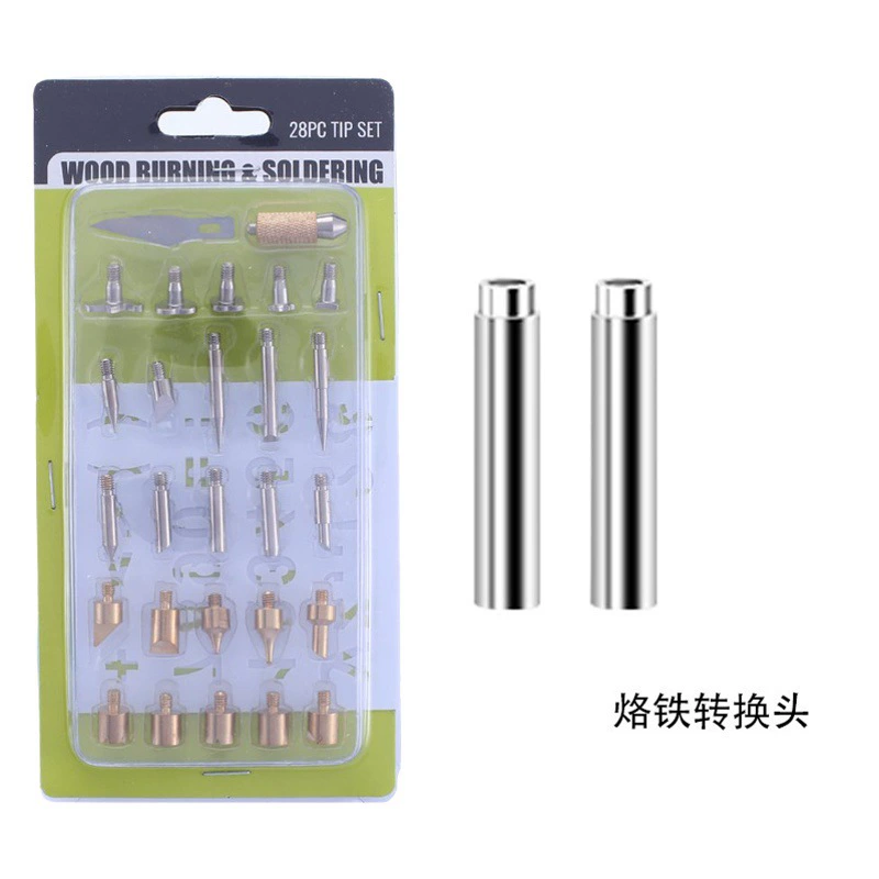 Трансграничный инструмент для пирографии гравировка железная головка пирографическая головка 30 шт. DIY пирографическая гравировальная головка Электрический паяльник переходная головка