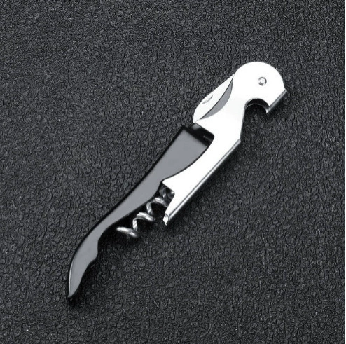 Seahorse Bottle Opener (Seahorse Saber) Stainless Steel, Corkscrew & Foil Cutter, 12.2×2.1×1 cm