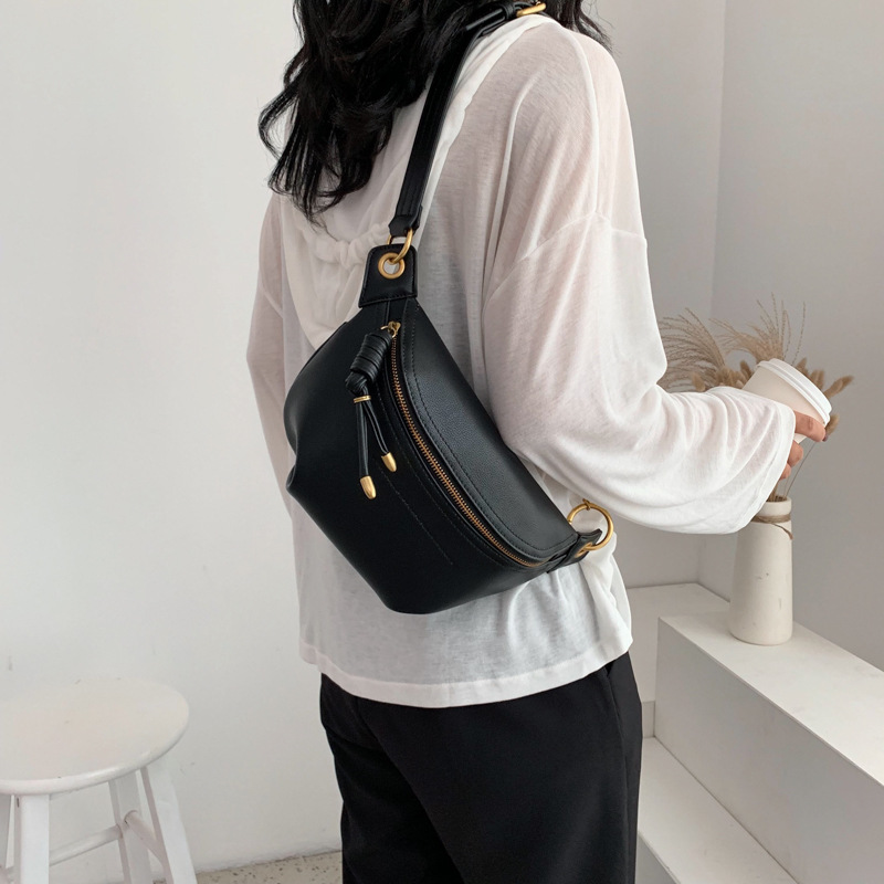 Bags2023 – sac à main minimaliste pour femmes, nouvelle mode coréenne, voyage en plein air, chaîne de poitrine, sac à bandoulière simple épaule_voghion.com