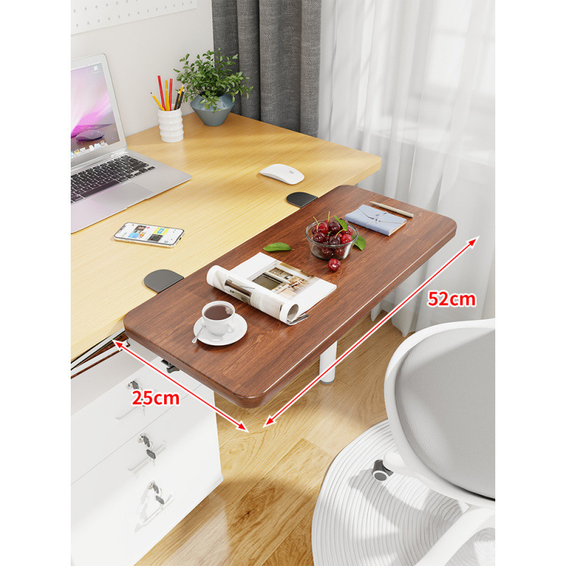 Mesa de escritorio extensión de mano mesa de computadora tablero de escritorio portador de teclado dormitorio tablero de estación de trabajo ensanchado extensión plegable
