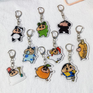 Crayons, cartoon keychain, acrylic pendant, cute accessory, Birthday gift