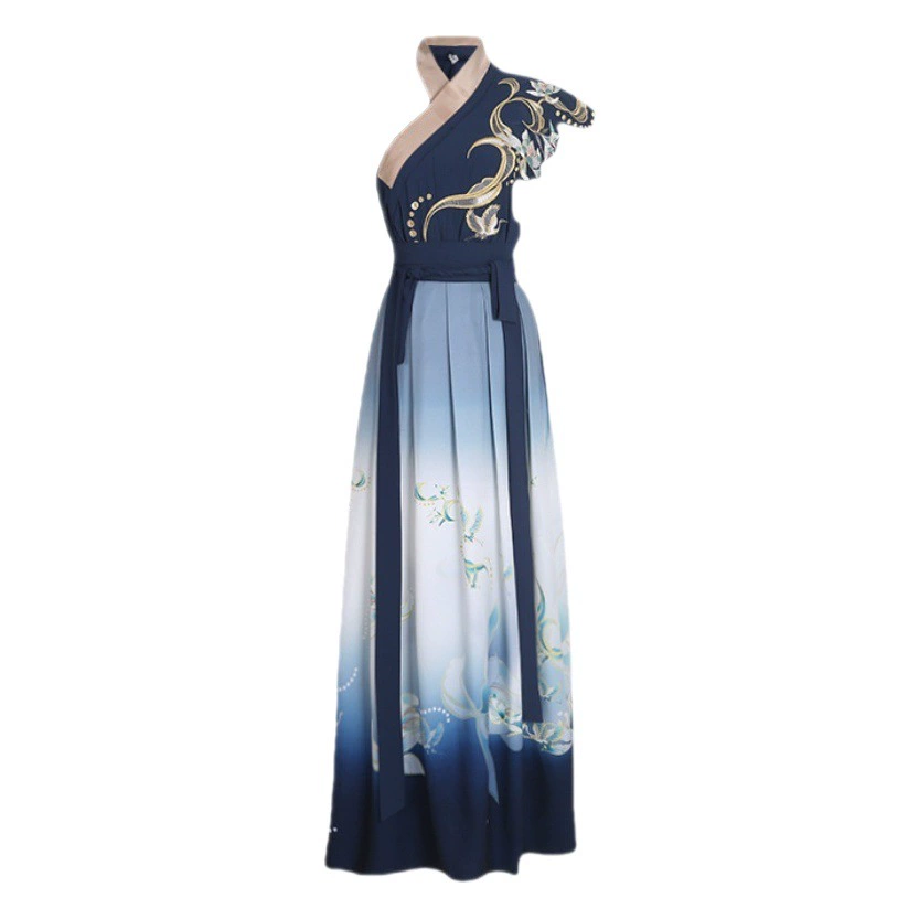 Новый Hanfu для мужчин и женщин традиционный длинный рукав градиент красивый древний стиль пара CP фея китайский стиль танцевальный класс