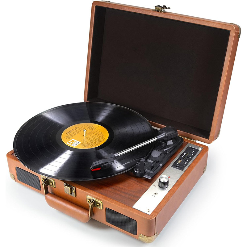越境販売のビニールレコードプレーヤー、リビングルームの装飾用蓄音機、家庭用ヨーロピアンスタイルのギフト、Bluetoothスピーカー、ビニールレコードプレーヤー、LP|undefined