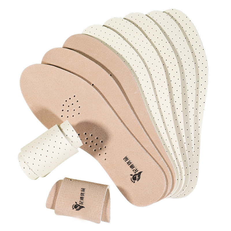 Footprint Premium insola de piel de cerdo anti-odor cortable transpirable absorción de sudor suave anti-dolor para hombres y mujeres amortiguación deportiva