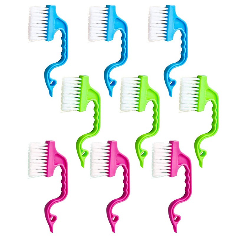 跨境9件装沟间隙清洁工具用于窗户轨道百叶窗清洁刷清洁工具