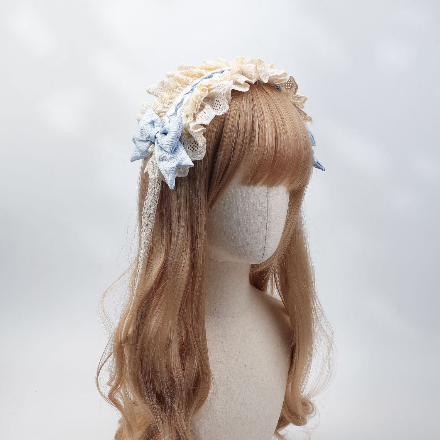 Dos dimensiones Lolita correa de cabello chica gato oreja clip de cabello cómic cosplay Lolita criada correa de cabello
