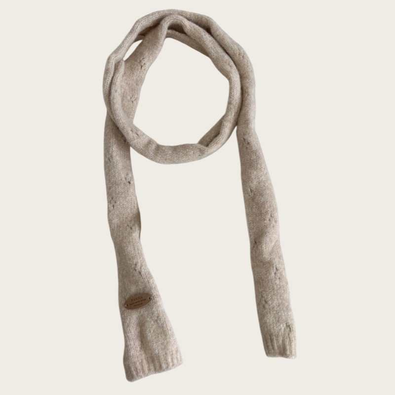 Cuello de Punto Estrecho de Fibra Acrílica Térmico para Otoño e Invierno