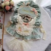 Bean green type A (character embroidered apron)
