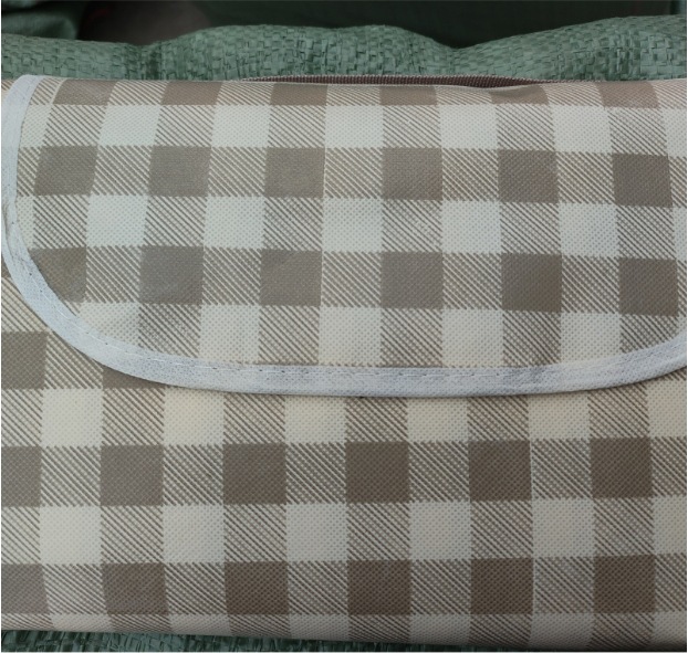 카키 화이트 체크(휴대용)