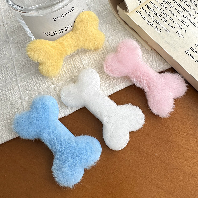 Autumn and Winter Plush Bone Jewelry Accessories DIY Hairpin Headwear Garment Accessories Advanced Feeling Hairy Bone Accessories