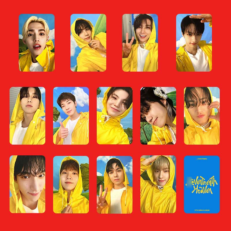 Набор фотокарточек (SEVENTEEN) Mini Album HEAVEN — 54×85 мм, 13 шт., двусторонняя пленка