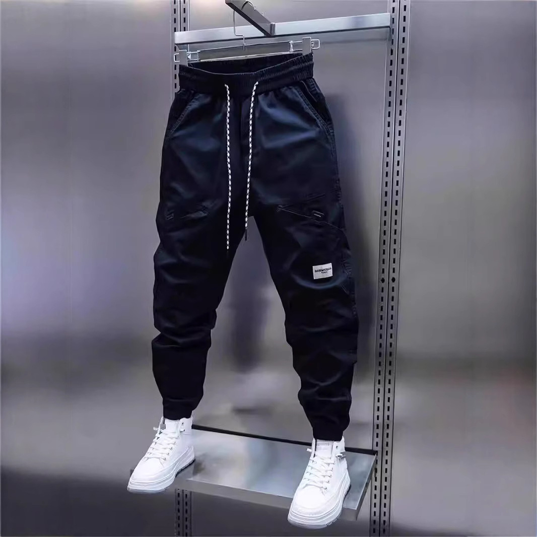 Men's 2025 Daily Simple Workwear Casual Pants Summer Loose Leggings Trendy Nine-Point Pants Casual Pants