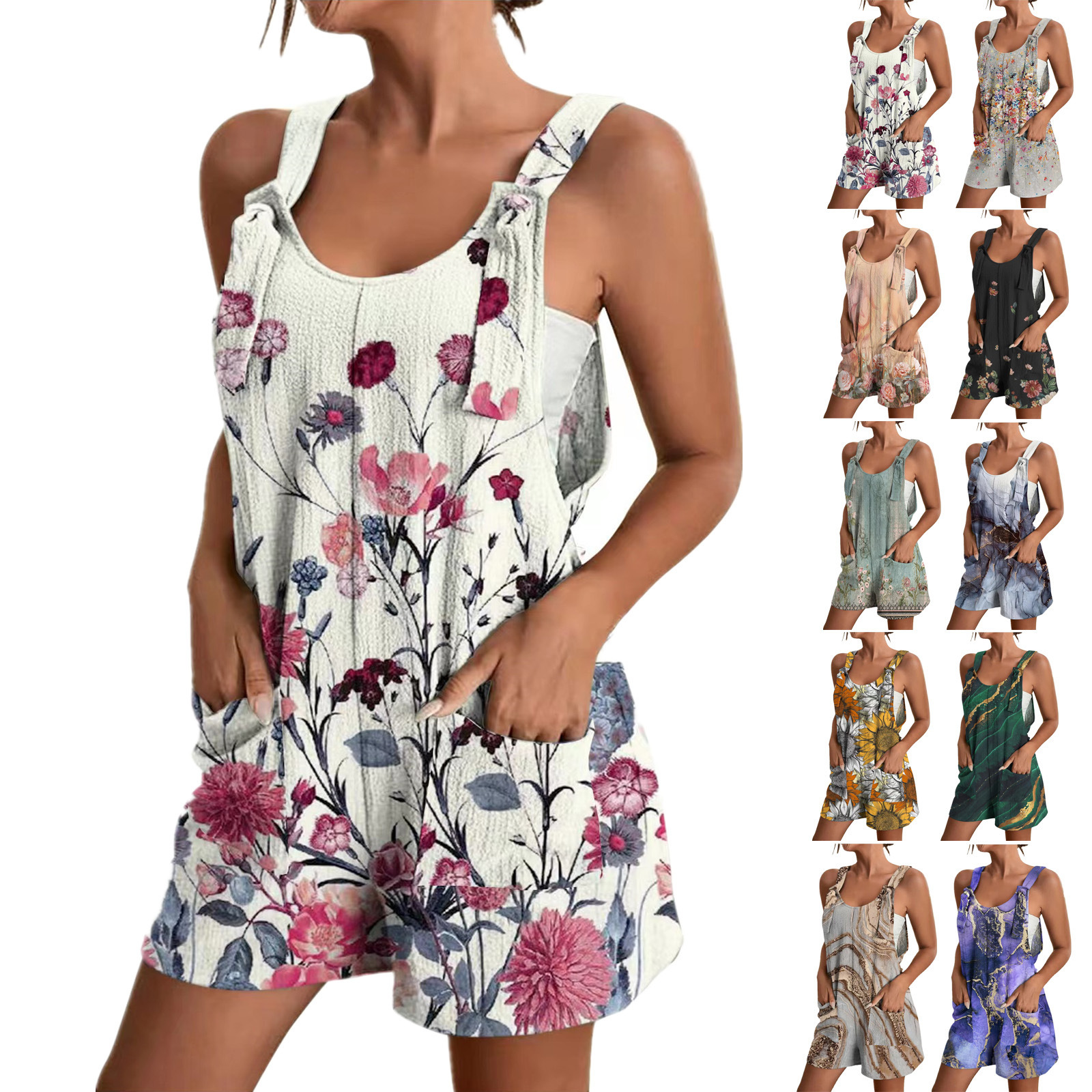 summer overall for leisure with pockets
