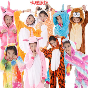 Mixed Batch of New Family Toilet Version Home Clothes Kidsren's One-Piece Pajamas Spider-Man Cartoon Animal Flannel Pajamas