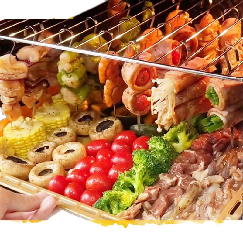 horno eléctrico antideslizante horno de barbacoa horno de horno de gas de acero inoxidable horno de cordero kebab gancho de carne