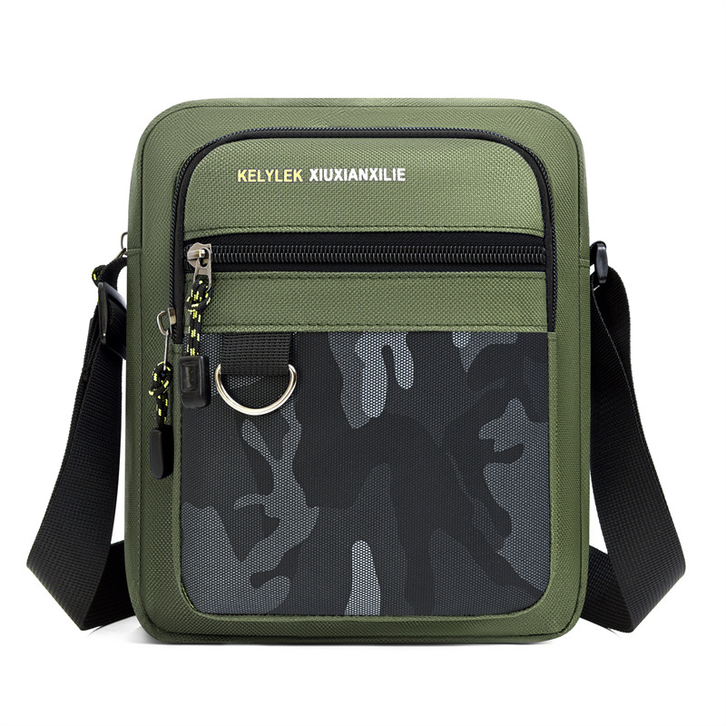 Bolso de hombro de viaje ligero y simple para hombres, bolso de hombro a prueba de derrames, bolso de moda para hombres de negocios