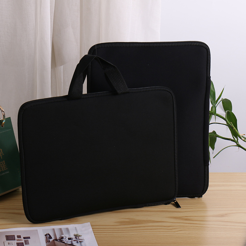 Manufacturer Wholesale Diving Material Sbr Zipper Tablet Bag 13 Inch 14 Inch 15 Inch Laptop Sleeve with Handle