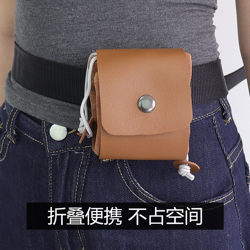 Amazon delantal de lona impermeable plegable bolsillo de gran capacidad bolsa de recolección de frutas bolsa de almacenamiento portátil al aire libre