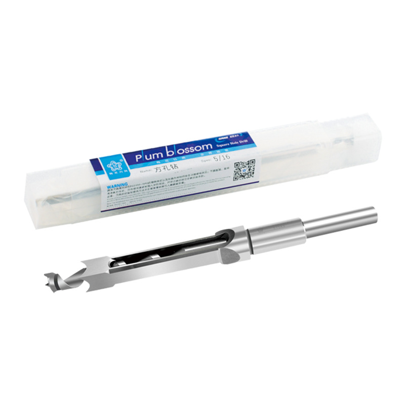 [Zhengchang] ciruela flor agujero cuadrado taladro Rosewood madera dura agujero cuadrado mortaja ángulo cincel alargado agujero cuadrado taladro abridor