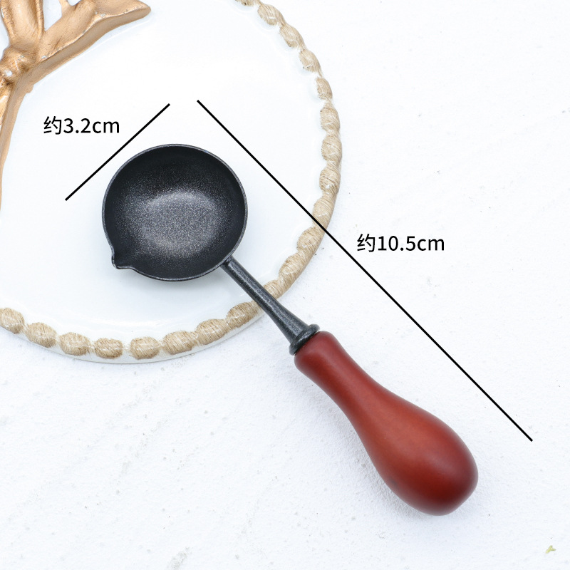 Pintura al fuego cuchara antiadherente sello de pintura al fuego cera de fusión cuchara antiadherente limpieza fácil con horno de fusión herramienta de uso cuchara antiadherente