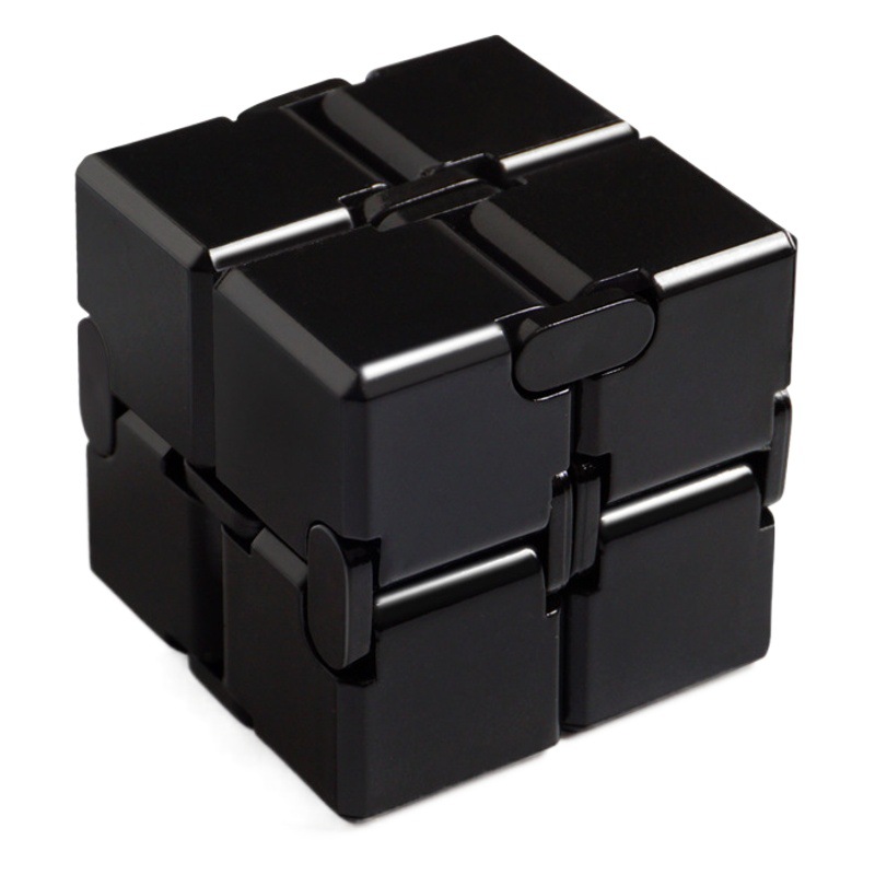 Cubo de Rubik infinito aleación de aluminio juguete de descompresión transfronteriza Venta caliente yema del dedo cuadrado de ventilación Clase de descompresión aburrido artefacto