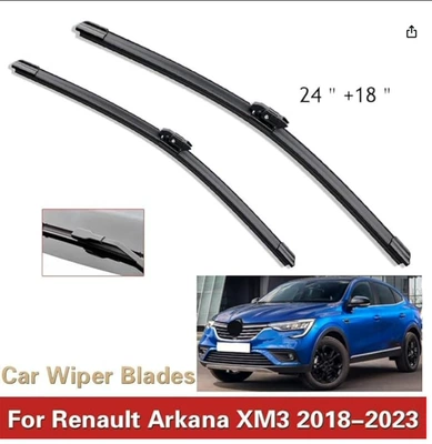 Suitable for Renault Arkana Xm3 2018-2023 24+18 Wiper Blades (Wiper) - renault-arkana-xm3-2018-2023-2418