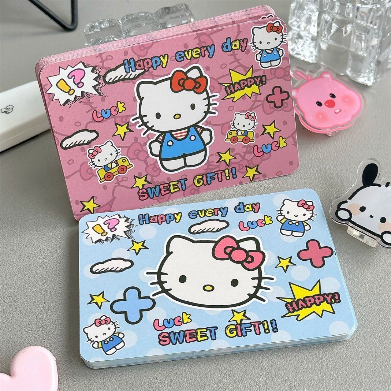 Hello Kitty, брендовая мультяшная открытка высокого качества, подарок на день рождения